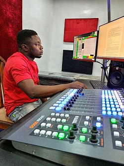 CTO inspecting a newly installed studio